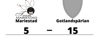 Storseger för Gotlandspärlan mot Mariestad