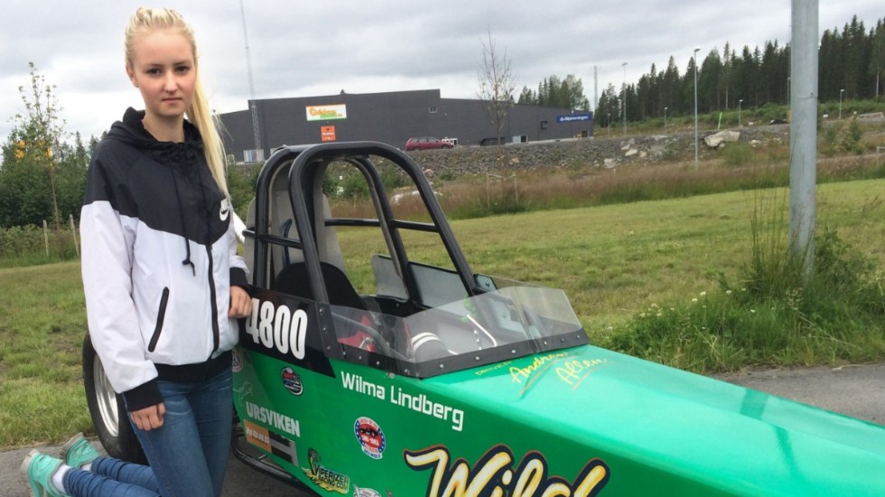 Wild Child. Dekalen på bilen passar bra in på Wilma Lindberg. Foto: Roger Lindström.