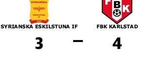 Förlust för Syrianska Eskilstuna IF i toppmötet med FBK Karlstad