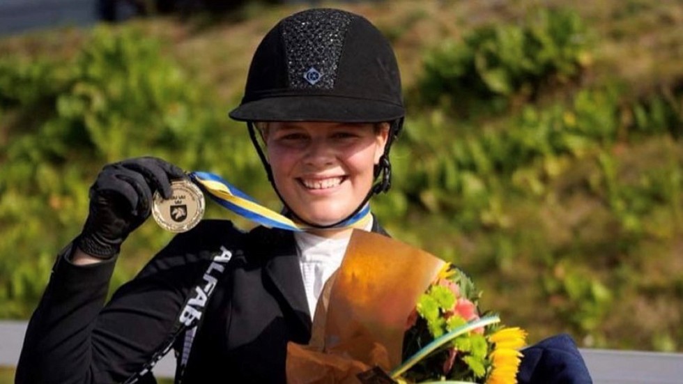 Clara Marklund vann NM i klassen Young Rider