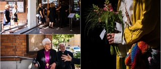 Hundratals besökare kom till begravningen • Se bilderna från ceremonin