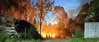 Skogsbrand hotade golfklubben "Tacksam att det inte spred sig"