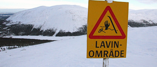 Varning för stor lavinfara i fjällen