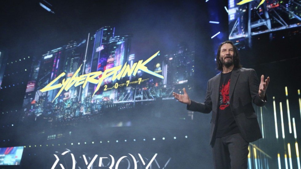 Keanu Reeves vid spelmässan E3 2019. Arkivbild.