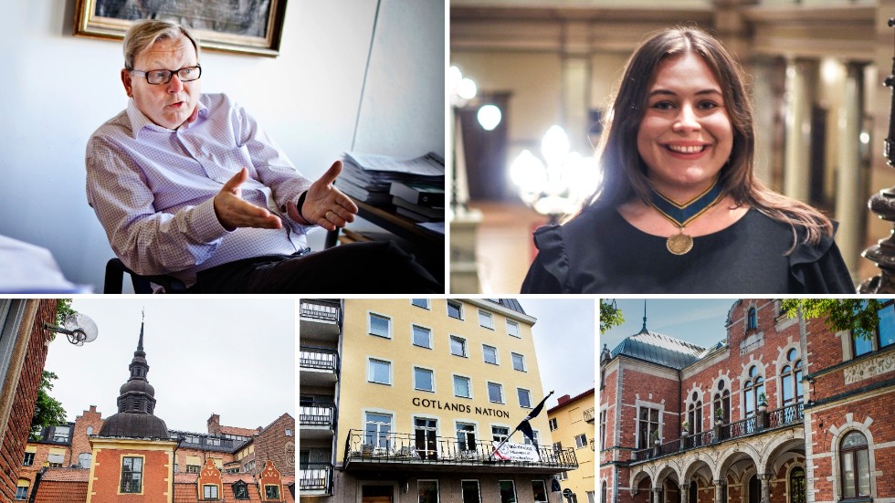 Lars Magnusson, professor i ekonomisk historia och inspektor på Gotlands nation och Clara Eklöf är nationernas företrädare som curator curatorum.