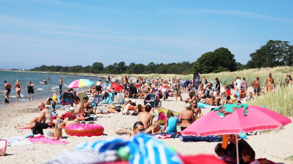 Taxibilarna har i sommar gått varma till Tofta strand, kanske för att inte lika många velat åka buss till beachen.