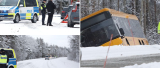 NY BUSSOLYCKA: Ännu en buss har kört av vägen