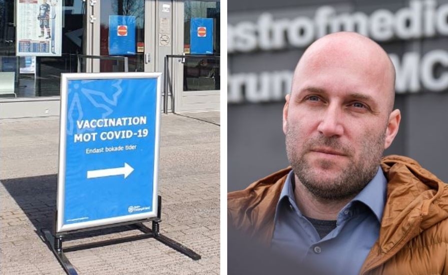 Rickard Lundin ingår i den regionala sjukvårdsledningen och är presstalesperson i frågor som rör vaccineringen mot covid-19. 