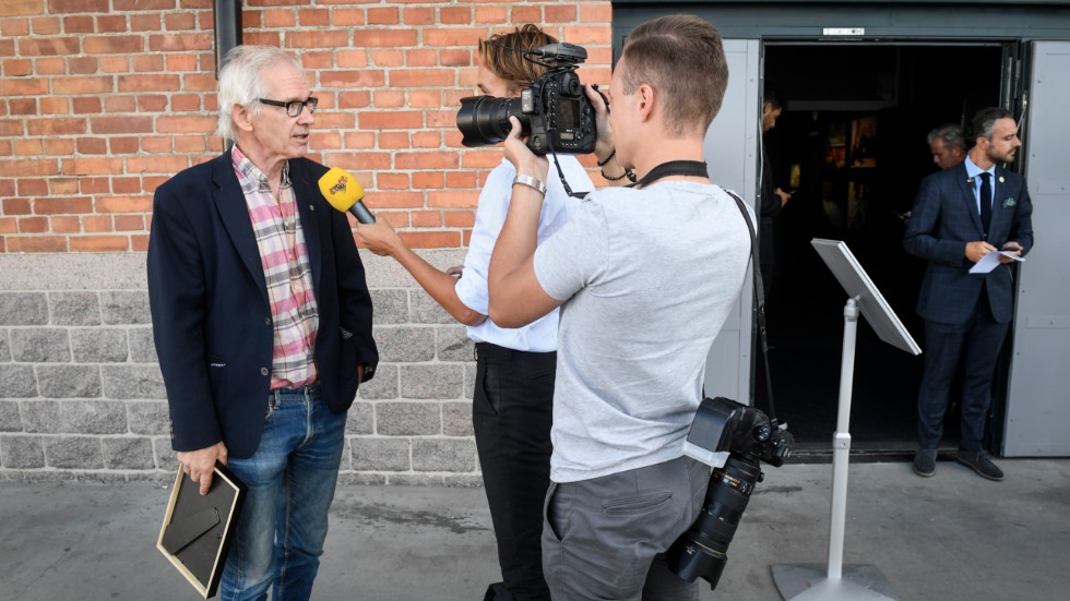 2018 ville Sverigedemokraterna ställa ut Lars Vilks rondellhund på Fotografiska i Stockholm. Då Fotografiska sade nej gick Lars Vilks dit med teckningen. Arkivbild.