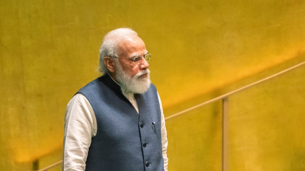 Narendra Modi sätter kurs mot Europa. Arkivbild.