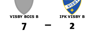 Utklassning när Visby BoIS B besegrade IFK Visby B