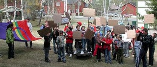 Skolbarnen protesterade - men det var förgäves