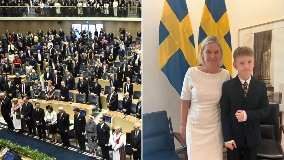 En av de som fick vara med på riksdagens högtidliga öppnande den 10 september var Vilhelm Segerblad. Han fick även en intervju med Magdalena Andersson (S).