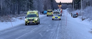 Postbil i olycka norr om Boden – stoppade trafiken i en timme