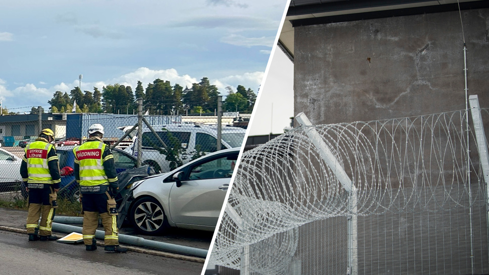 Kvinnan körde in i en stolpe, fortsatte in i ett staket och ett elskåp. Nu döms hon till fängelse för grovt rattfylleri. 