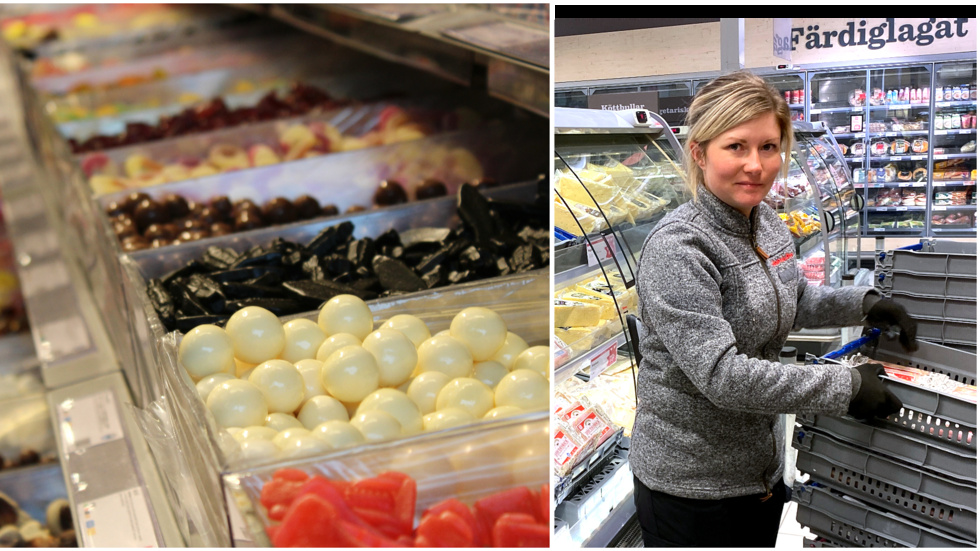 Åsa Karlsson är butikschef på Hemköp i Västervik. Enligt henne brukar nästan 200 skolungdomar komma förbi butiken varje dag.