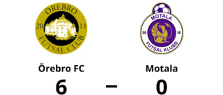 Storseger för Örebro FC – 6-0 mot Motala