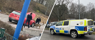 Polisinsats med hund – man misstänkt för narkotikabrott