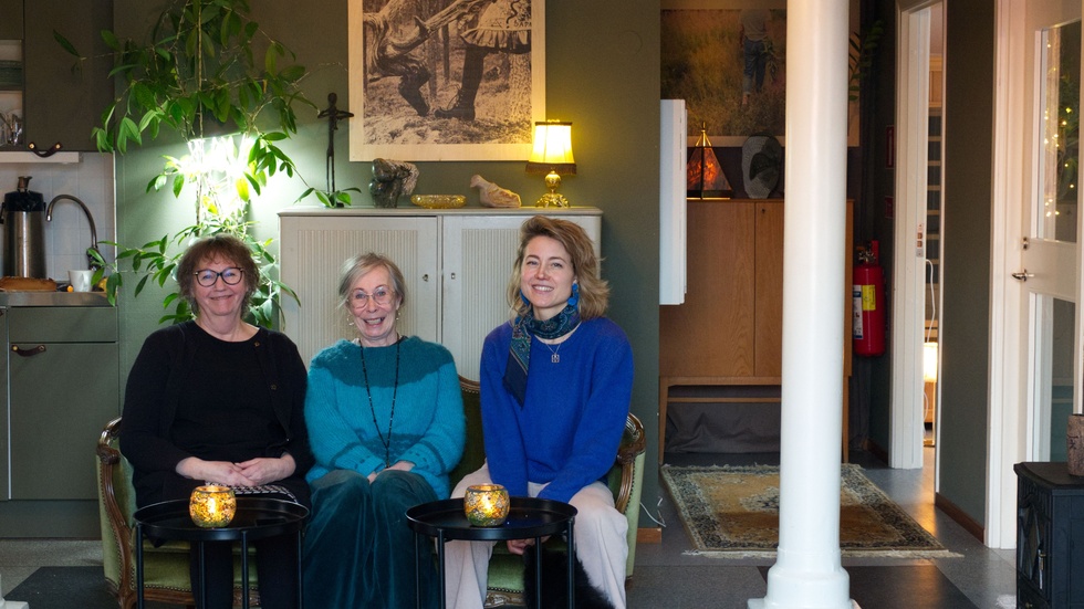 Mona Sällström, Vivi-Ann Sundberg, Sofia Wellborg har flyttat ihop på Furunäset. 