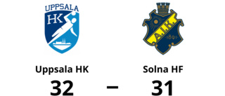 Uppsala HK vann mot Solna HF – Mathilda Hedenberg elvamålsskytt