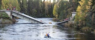 Kropp bärgas efter broraset