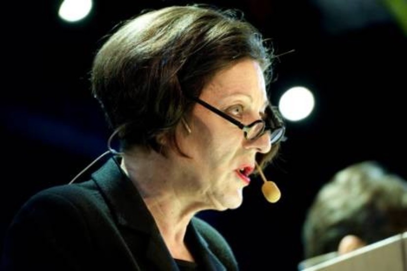 Den tysk-rumänska författaren och nobelpristagaren Herta Müller.