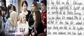 Nej till mobbning på Vänge skola