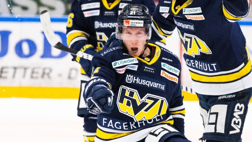 Myles Powell har gjort poäng i samtliga hemmamatcher sen han anslöt till HV71 från VIK. 