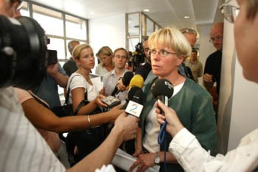 Åklagaren Elin Blank berättade för det stora medieuppbådet att hon var nöjd med att båda de åtalade dömdes.