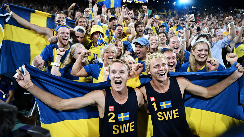Jonatan Hellvig och David Åhman är olympiska mästare i beachvolley.