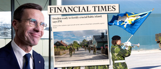 Statsministern till Financial Times: ”Stärka Gotlands försvar”