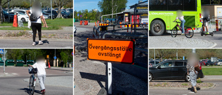 Dödsfällan vid Folkungavallen: Fotgängare genar mitt i trafiken