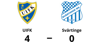 Svärtinge föll med 0-4 mot UIFK