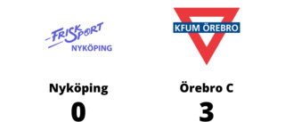 Segersviten sprack för Nyköping mot Örebro C