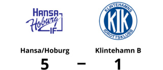 Seger för Hansa/Hoburg efter rivstartade mot Klintehamn B