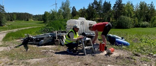 Lagom blåsigt när forskarna mätte buller från nya vindkraftverken