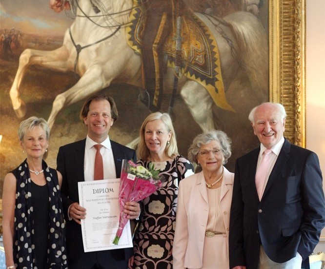 Landshövding Elisabeth Nilsson, Staffan Mårtensson, Katarina Aronsson, Gunvor och Rolf Wirtén. Foto: Fanny Miles