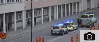 Polisinsats i centrala Linköping