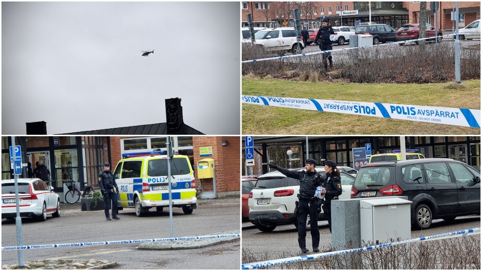 Polisen drog igång en stor insats i Norrköping efter händelsen.