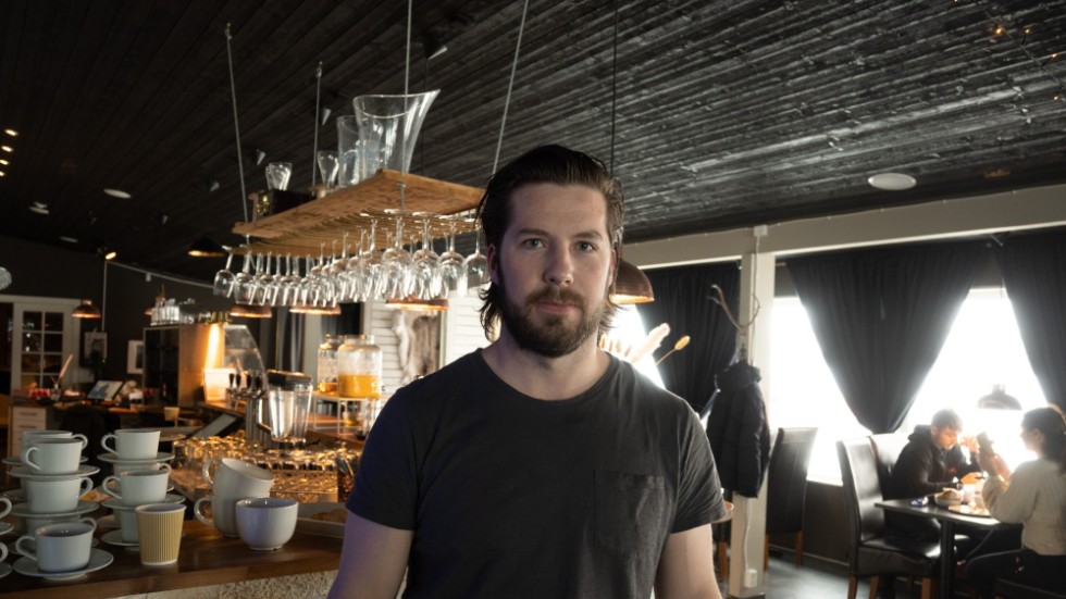 Sebastian Jonsson, 28 år, är en av de som driver Nordic Lapland som har Frevisören camping.