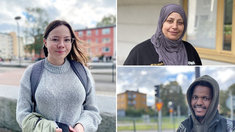 Olivia, Amena Janbein och Abdirizak Abdi har lite olika funderingar kring varför så få valde att rösta i exemelvis Hageby.