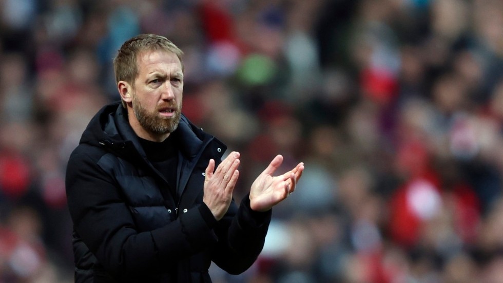 Förre Östersundstränaren Graham Potter, som skulle lett Chelsea för första gången på lördagen, får vänta på sin debut. Arkivbild.