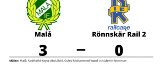 Klar seger för Malå mot Rönnskär Rail 2 på Tjamstavallen