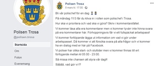 Fullspäckad dag för polisen när Trosaborna fick chefa