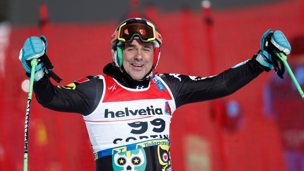 62-årige Hubertus Von Hohenlohe under VM i Cortina för ett år sedan. Arkivbild.