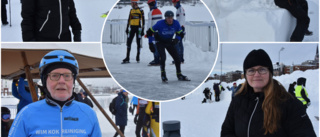 Skridskofesten i Södra hamn är i gång • Gerrit de Groot, 70, om att åka skridskor på havsis: "Det är häftigt, isen är väldigt bra"