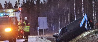 Man till sjukhus efter trafikolycka