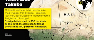 Sverige tar över befäl för elitstyrka i Mali – ska bekämpa terrorgrupper