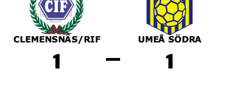 Clemensnäs/RIF och Umeå Södra kryssade efter svängig match