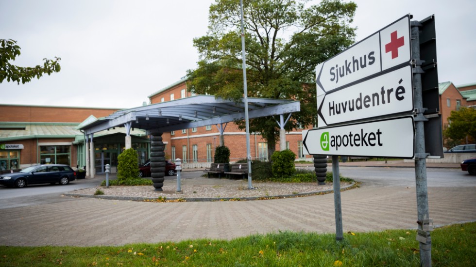 Fem patienter som har covid-19 vårdas på måndagen på Visby lasarett.